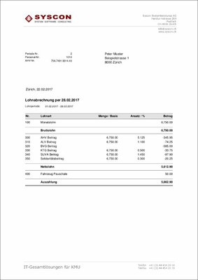 Lohnabrechnung