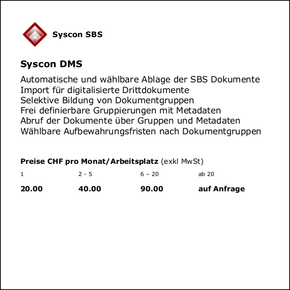 Syscon DMS
