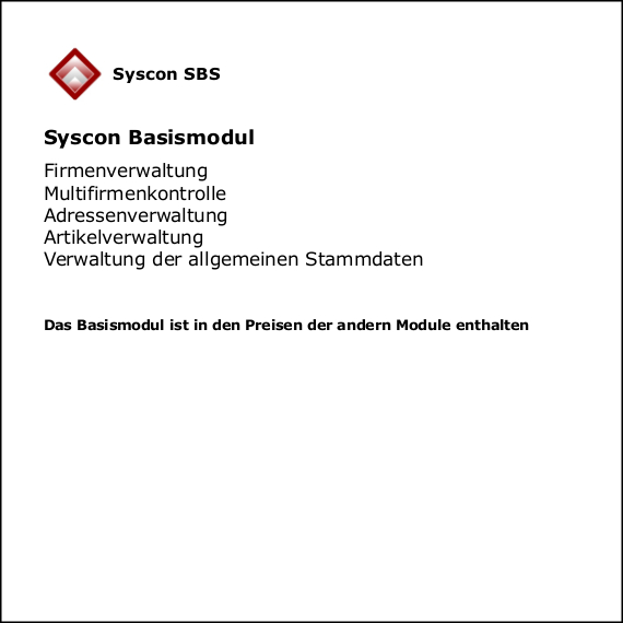 Syscon Basismodul