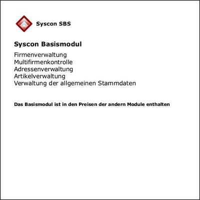 Syscon Basismodul